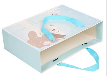 流行のペーパー買い物袋のアート ペーパー材料利用できるロゴ サプライヤー