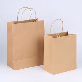 包装のために利用できる再生利用できる個人化されたブラウンの紙袋OEM/ODM サプライヤー
