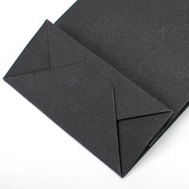 ハンドルが付いている個人化された印刷されたボール紙袋、黒いペーパー・キャリア袋 サプライヤー