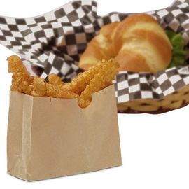 包装紙の食糧袋/抵抗力があるクラフト紙の軽食袋Gussetedタイプ グリース サプライヤー