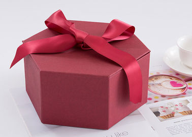 Good price 六角形のリボンとの習慣によって印刷されるギフト用の箱のサイズ24.5 * 21.3 * 10.5cm オンライン