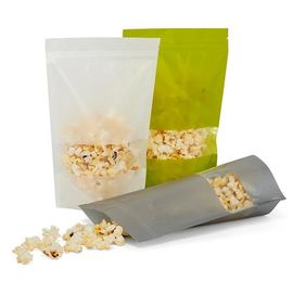 Good price ライス ペーパーのSealable食糧袋、窓のパネルが付いている真空の食糧貯蔵袋 オンライン